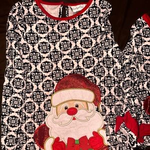 Sister and me Emily Rose Santa Christmas tops